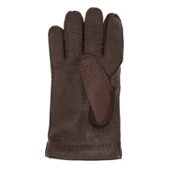 Bruine Cashmere Gevoerde Pecari Handschoenen