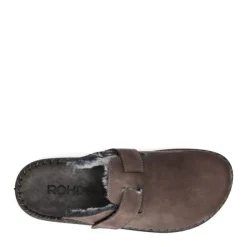 Bruine heren pantoffels, comfortabel en warm
