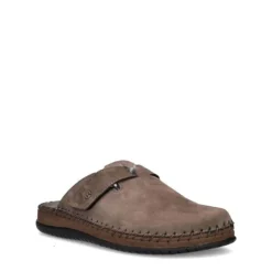 Bruine heren pantoffels, comfortabel en warm