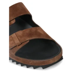 Bruine Sandalen met Dubbele Gespen