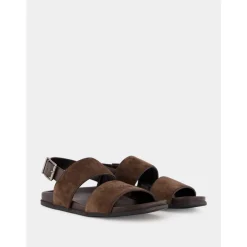 Bruine Suède Fussbett Sandalen