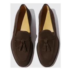 Bruine Suede Kwastjes Loafers