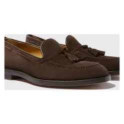Bruine Suede Kwastjes Loafers