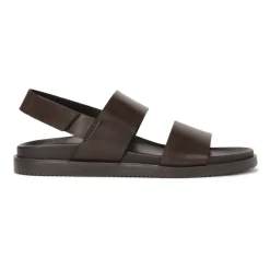 Bruin leren herensandalen