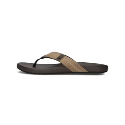 Bruin leren heren slippers stijlvol comfort