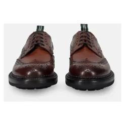 Bruin Leren Platte Schoenen Stijlvol Kwaliteit