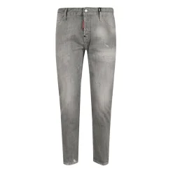Brushed Grey Wash Slim Twist Jeans
