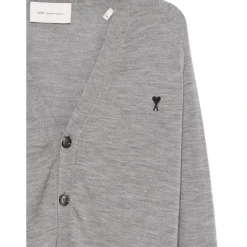 Button V-neck Cardigan