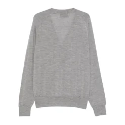 Button V-neck Cardigan