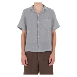 Camicia Agora geweven met bowlingkraag