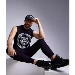 Carbon Tiger Mouwloos T-Shirt