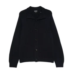 Cardigan met sjaalkraag van ribgebreid materiaal
