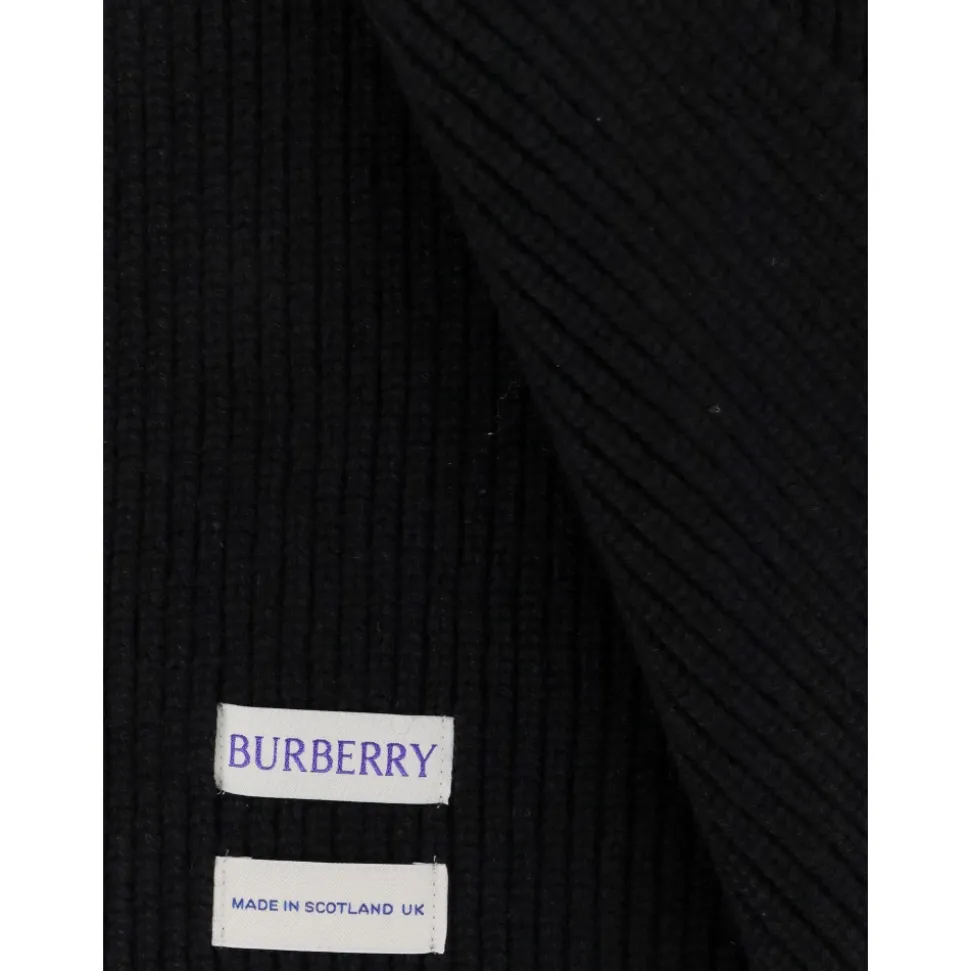 Cashmere Ribgebreide Sjaal
