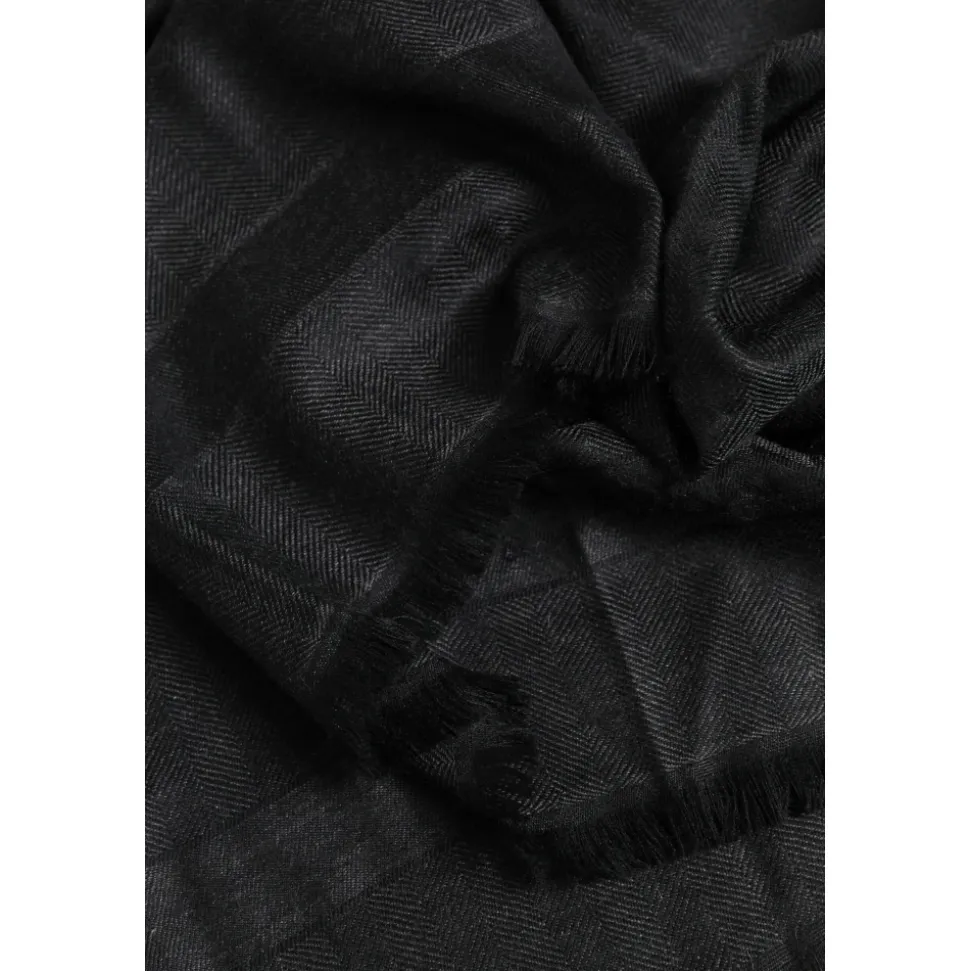 Cashmere Sjaal met Franjes voor Nekverwarming