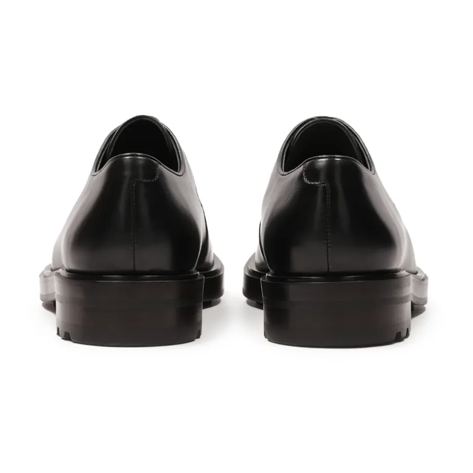 Casual zwarte derby halfschoenen