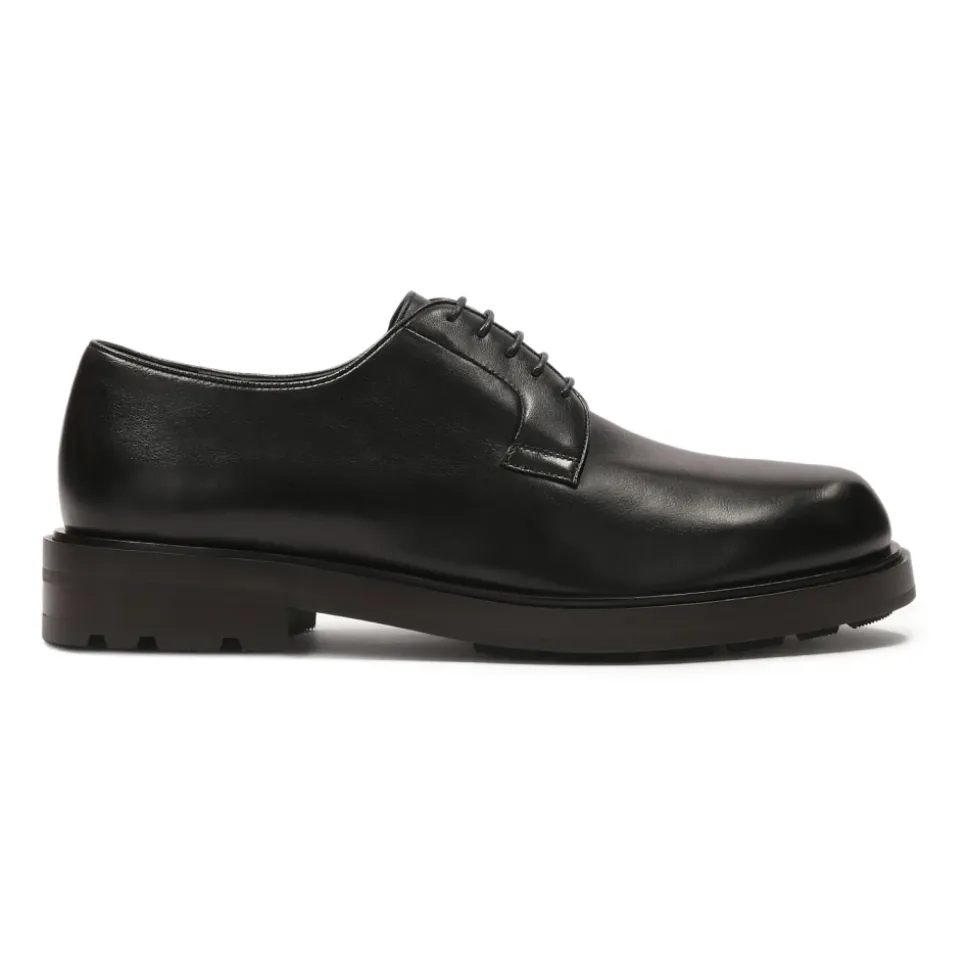 Casual zwarte derby halfschoenen