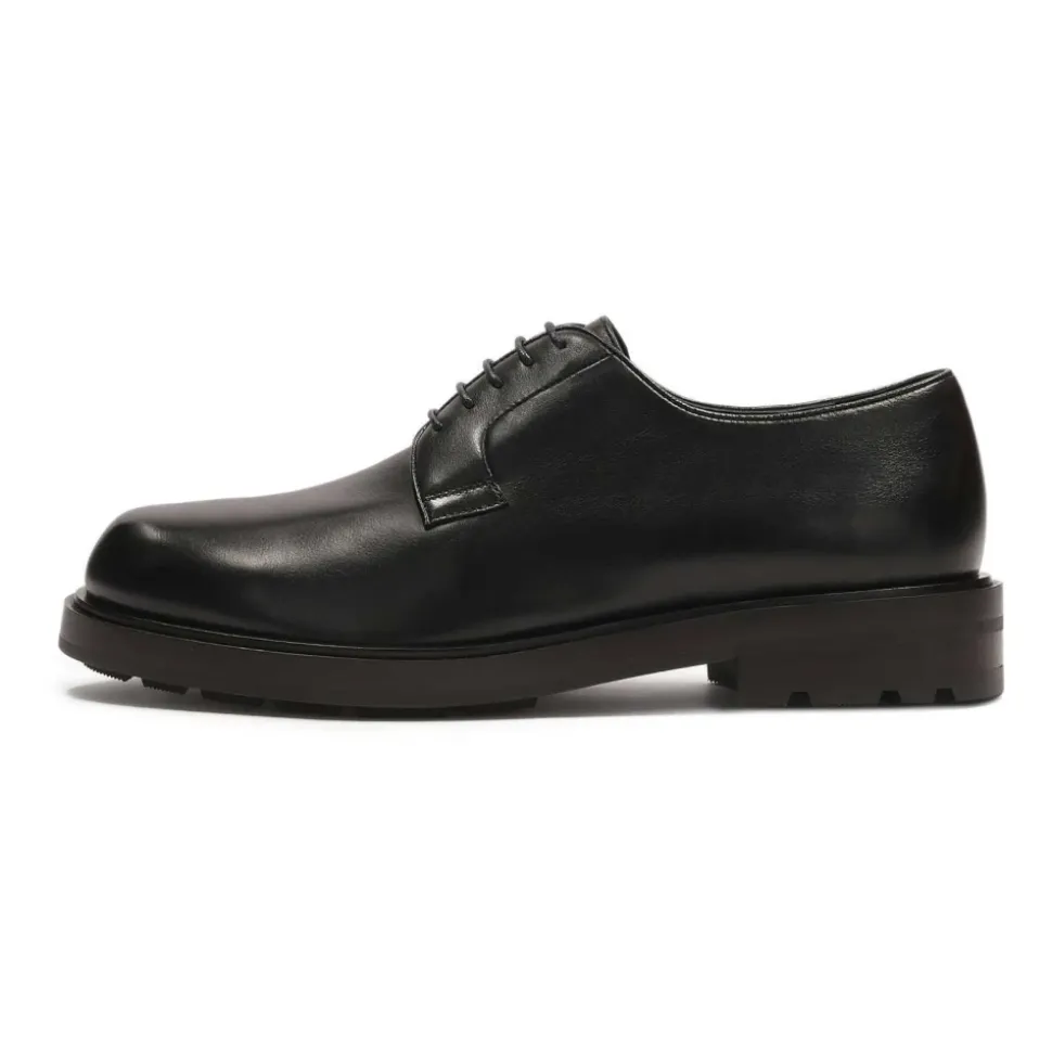 Casual zwarte derby halfschoenen