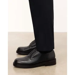 Casual zwarte derby halfschoenen