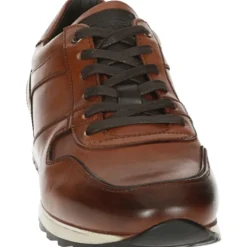 Casual Leren Schoenen Cognac Kleur
