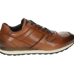 Casual Leren Schoenen Cognac Kleur