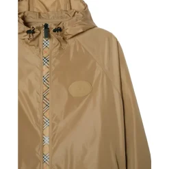 Checker-tape Nylon Hooded Jacket