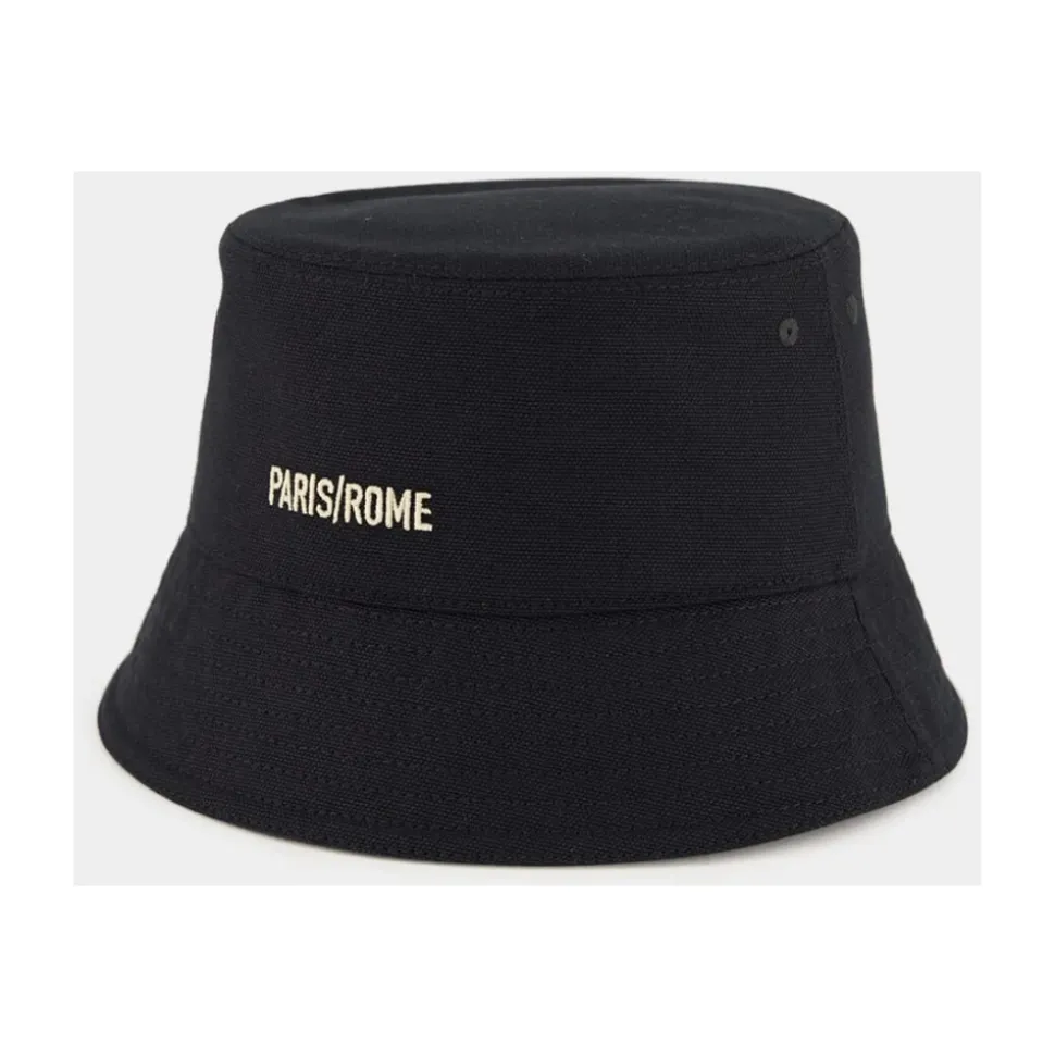 Chez Cotton Bucket Hat met Borduursel