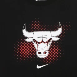 Chicago Bulls Logo Tee Zwart T-Shirt