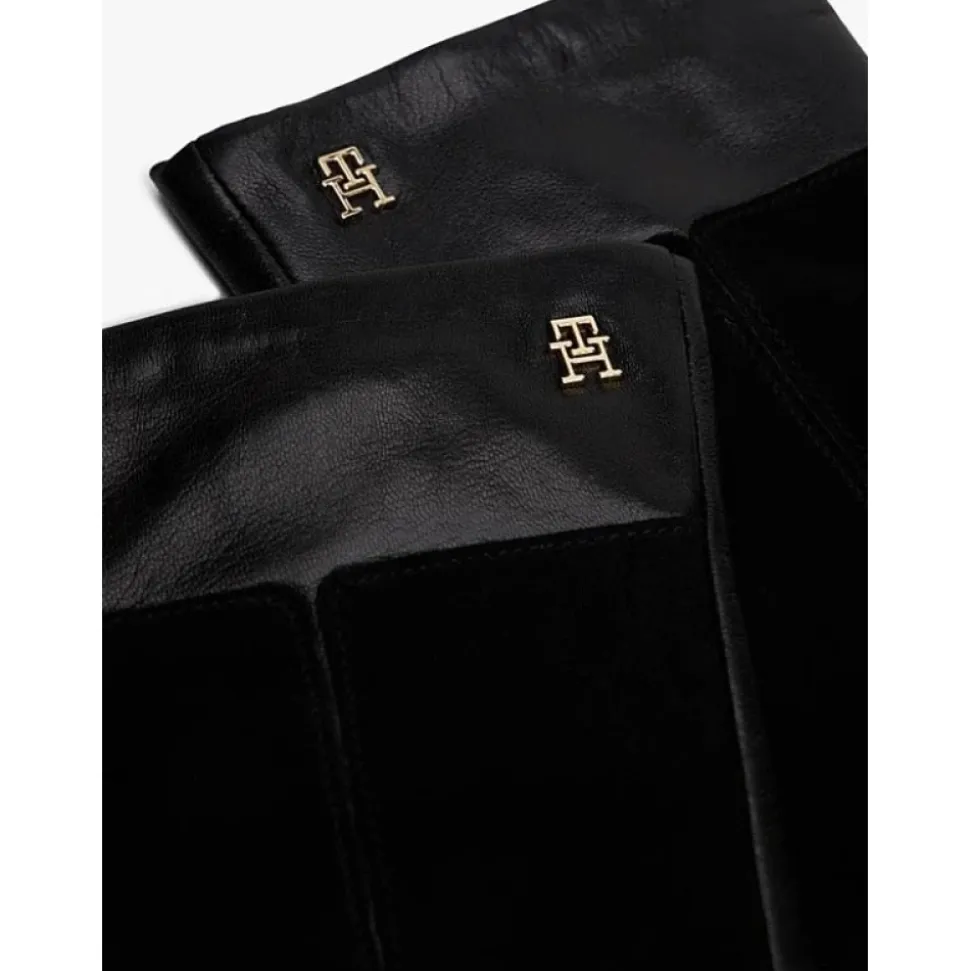 Chic Suede Back Leren Handschoenen