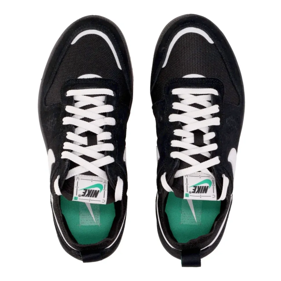 City Zwarte Sneakers met Groene Accenten