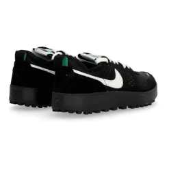 City Zwarte Sneakers met Groene Accenten