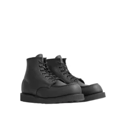 Classic Moc Zwarte Leren Laars