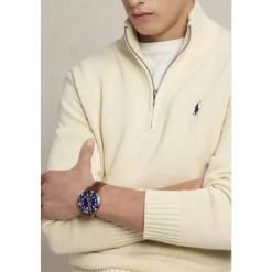 Cotton Quarter-Zip Jumper