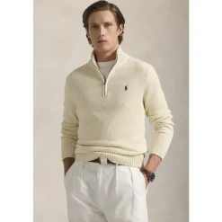 Cotton Quarter-Zip Jumper