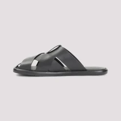 Cross-over Sandalen van Geborsteld Kalfsleer