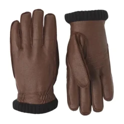 Deerskin Primaloft Rib Handschoen, Bruin