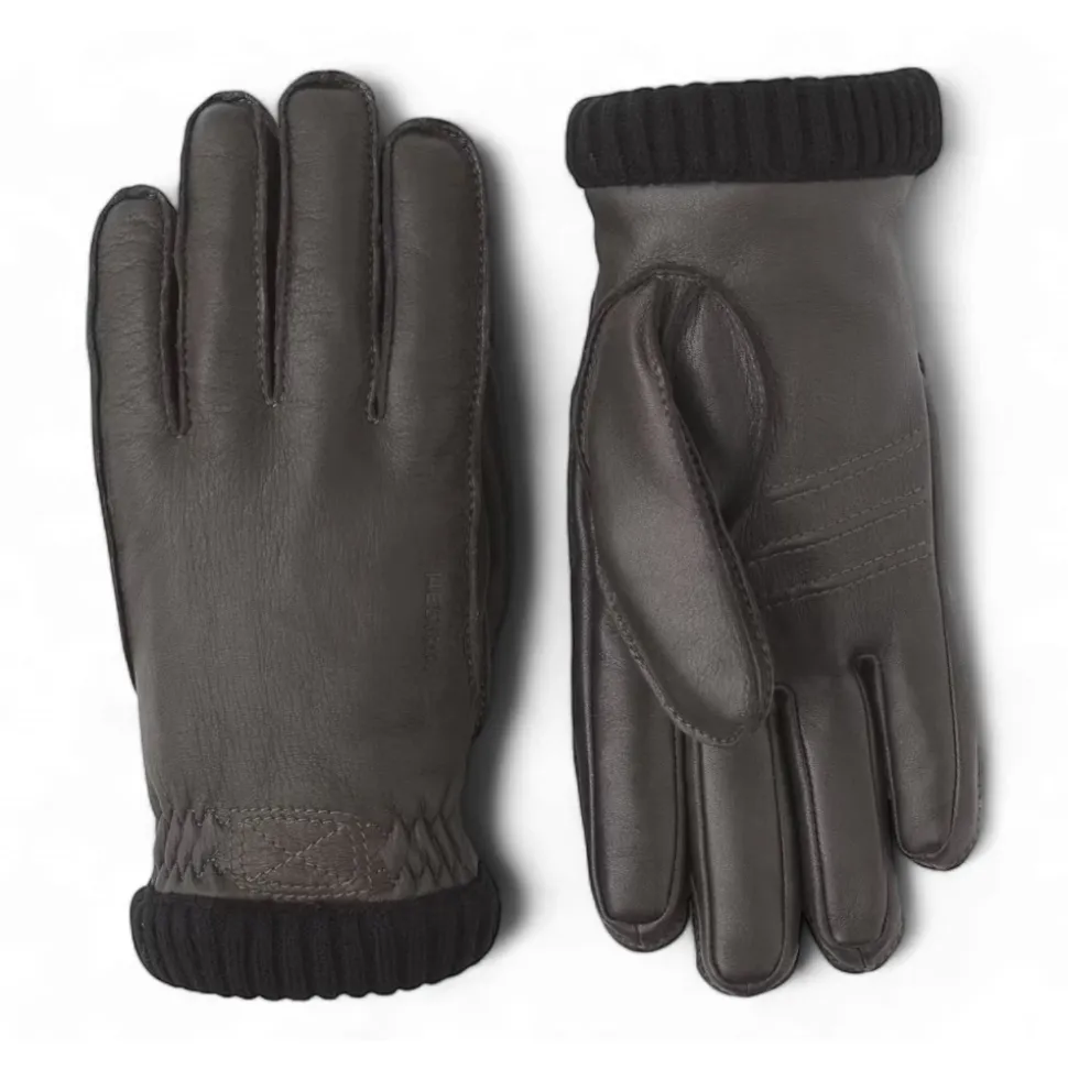 Deerskin Primaloft Rib Handschoenen, Donkerbruin