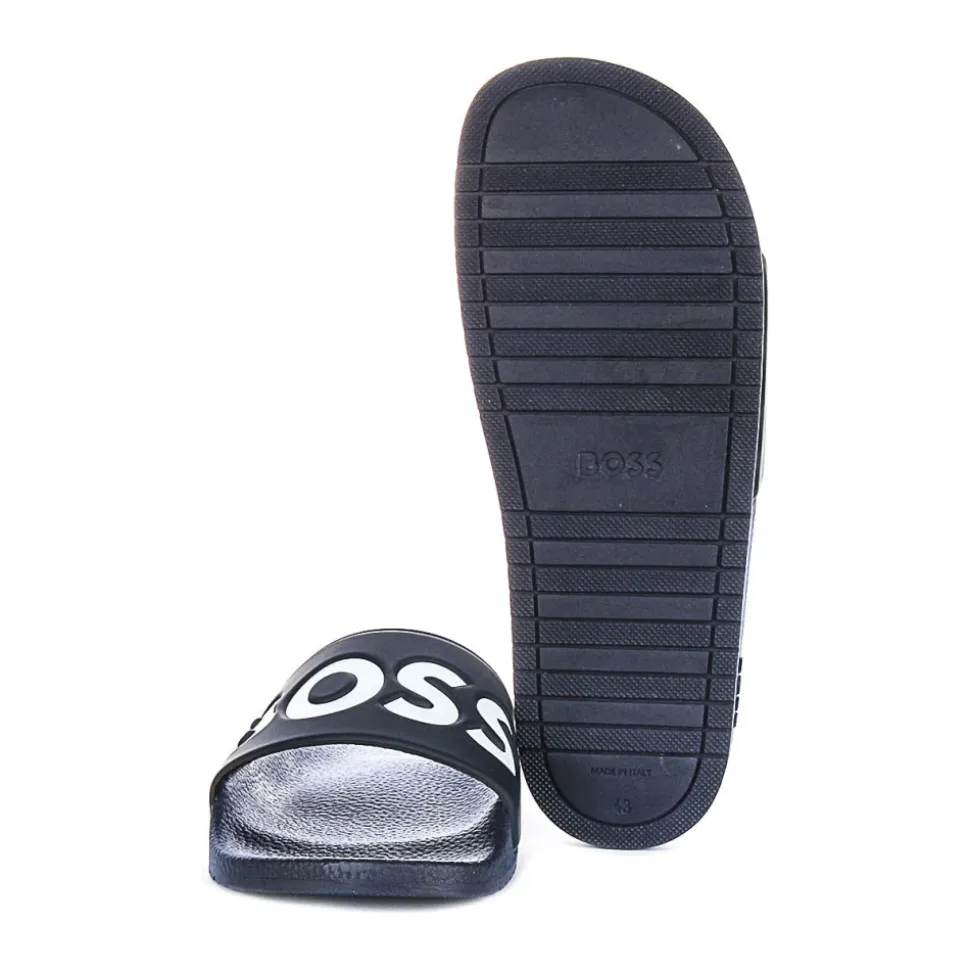 Donkerblauwe Slide Sandalen voor Heren