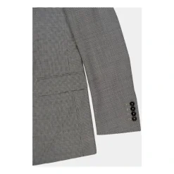 Double-breasted Houndstooth Wool Jacket