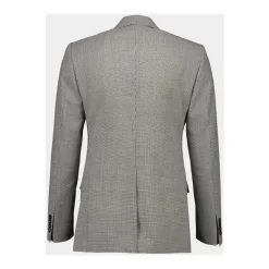 Double-breasted Houndstooth Wool Jacket