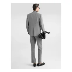 Double-breasted Houndstooth Wool Jacket