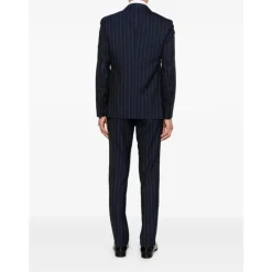 Double-Breasted Pinstripe Suit