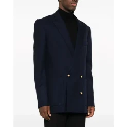 Double-Breasted Wollen Blazer