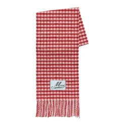 Double Check Wollen Sjaal met Mohair