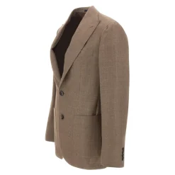 Drieknoopsblazer met piek revers