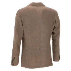 Drieknoopsblazer met piek revers