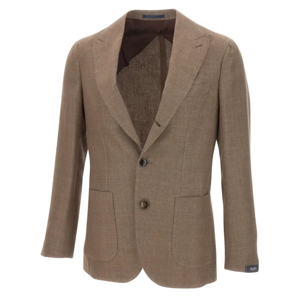 Drieknoopsblazer met piek revers