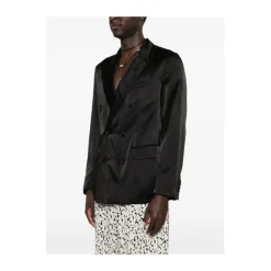 Dubbelrijige blazer met piek revers