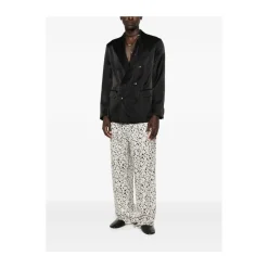Dubbelrijige blazer met piek revers