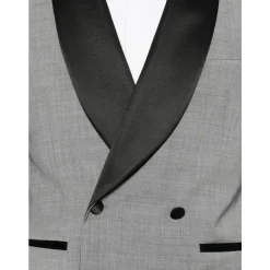 Dubbelrijige blazer met sjaalkraag