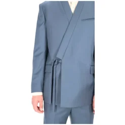 Dubbelrijige, op maat gemaakte kimono jas